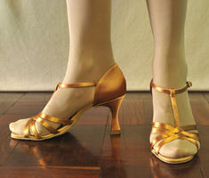 Latin Dance shoe strappy 3inch heel
